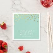 Serviette En Papier MARIAGE TABLE DÉCOR confettis mignons taches de me (En situation)