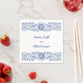 Serviette En Papier Mariage Talavera mexicain (En situation)