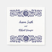 Serviette En Papier Mariage Talavera mexicain (Devant)