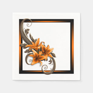 Serviette En Papier Mariage Tiger Lily
