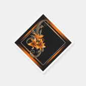 Serviette En Papier Mariage Tiger Lily (Coin)