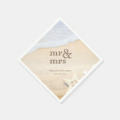 Serviette En Papier Mariage tropical de plage de Starfish (Coin)