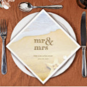 Serviette En Papier Mariage tropical de plage de Starfish