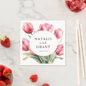 Serviette En Papier Mariage Tulip de printemps (En situation)