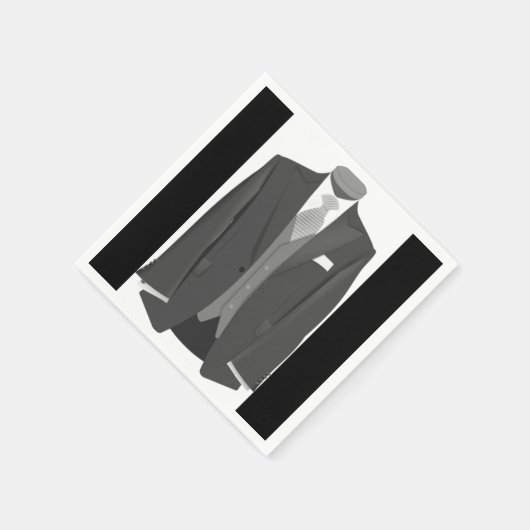 Serviette En Papier Mariage Tuxedo Papier serviettes (Coin)