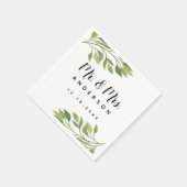 Serviette En Papier mariage verdure feuille de napkine mariage printem (Coin)