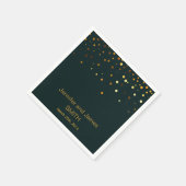 Serviette En Papier Mariage vert personnalisé Confetti Parties scintil (Coin)
