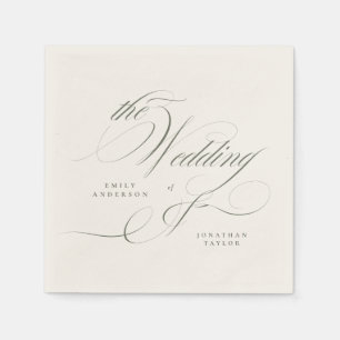 Serviette En Papier Mariage Vert Pistache