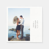 Serviette En Papier Mariage vertical instantané photo ou serviettes de (Devant)