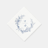 Serviette En Papier Mariage victorien classique Monogram Napkins (Coin)