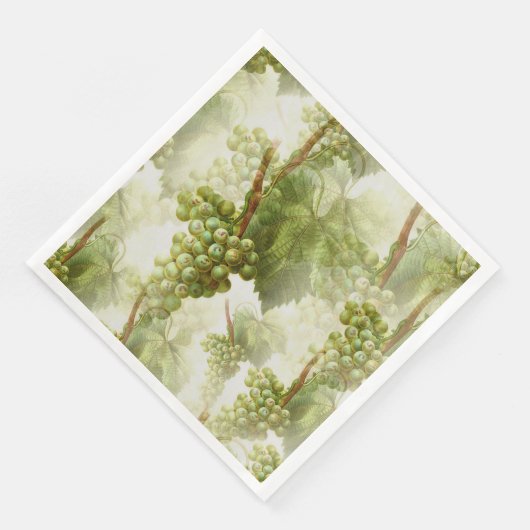 Serviette En Papier Mariage vinicole de raisin (Coin)