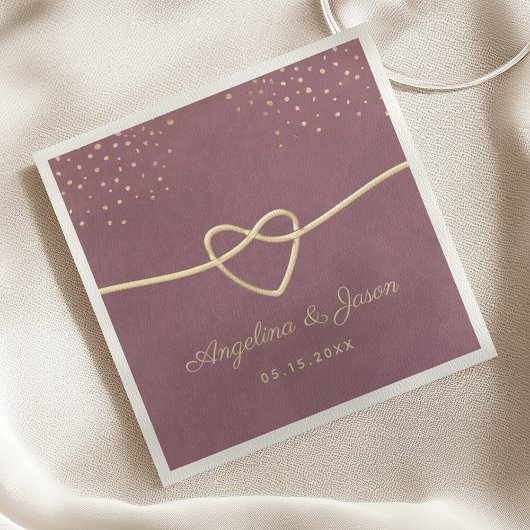 Serviette En Papier Mariage Violet