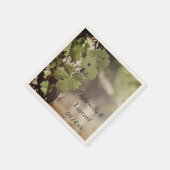 Serviette En Papier Mariage viticole Feuille (Coin)