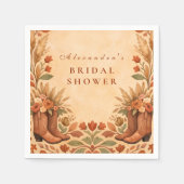 Serviette En Papier Mariage western rustique pour cowgirl (Devant)