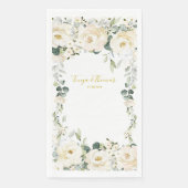 Serviette En Papier Mariage White Peony Epiphany (Devant)