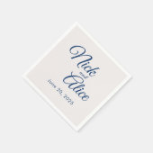 Serviette En Papier Mariages, Fiançailles personnalisables - Couleur B (Coin)