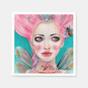Serviette En Papier Marie Antoinette Cupcake Féerie - Queen Bee Napkin