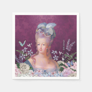 Serviette En Papier Marie Antoinette Mange Du Gâteau Anniversaire