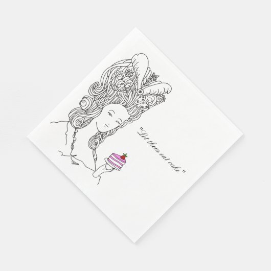 Serviette En Papier Marie Antoinette Napkin (Coin)