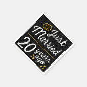 Serviette En Papier Marié Il Y A 20 Ans (Coin)