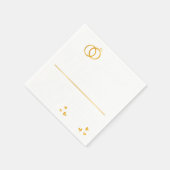 Serviette En Papier Marié Il Y A 25 Ans (Coin)