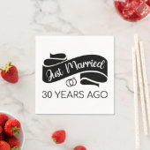 Serviette En Papier Marié Il Y A 30 Ans V (En situation)