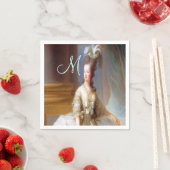 Serviette En Papier Marie Monogram Élégant French Chic (En situation)