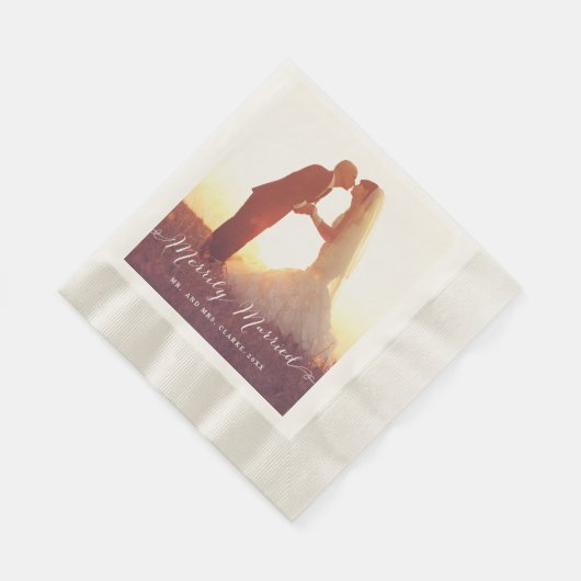 Serviette En Papier Marié par erreur | Papier mariage (Coin)