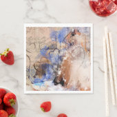 Serviette En Papier Mariée (En situation)