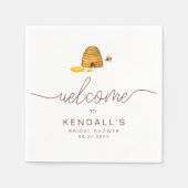 Serviette En Papier Mariée à Bee Napkins (Devant)