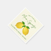 Serviette En Papier Mariée au citron Main Squeeze (Coin)