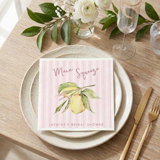 Serviette En Papier Mariée au citron Main Squeeze