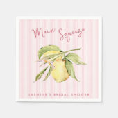 Serviette En Papier Mariée au citron Main Squeeze (Devant)