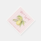 Serviette En Papier Mariée au citron Main Squeeze (Coin)