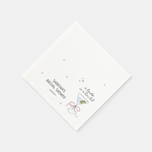 Serviette En Papier Mariée Dans Une Fête des mariées Tini Bit (Coin)