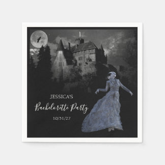 Serviette En Papier Mariée de Frankenstein Bachelorette Halloween