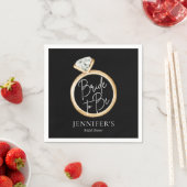 Serviette En Papier Mariée Élégante Moderne À Venir Enterrement de Vie (En situation)