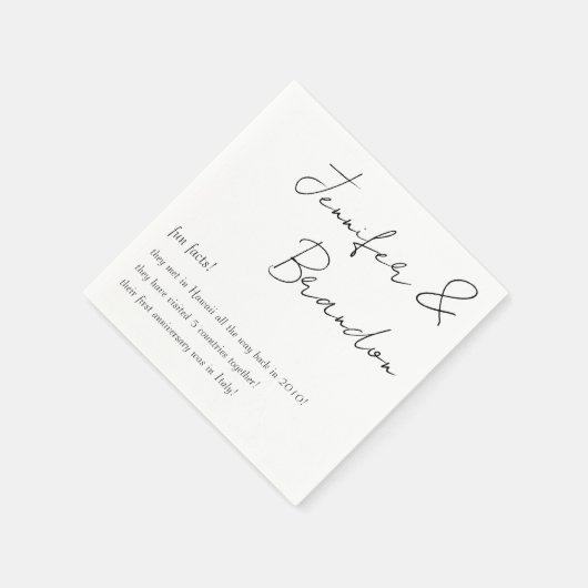 Serviette En Papier Mariée et chambre amusant faits Mariage serviettes (Coin)