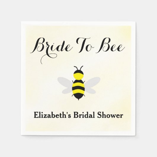 Serviette En Papier Mariée future Bridal Shower (Devant)