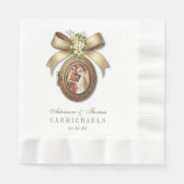 Serviette En Papier Mariée mariage Groom Mariage catholique Mary Josep (Devant)