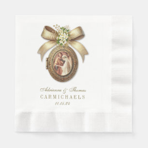 Serviette En Papier Mariée mariage Groom Mariage catholique Mary Josep