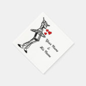 Serviette En Papier Mariée personnalisée Batchlorette Magicien d'Oz en (Coin)