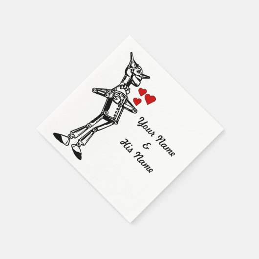 Serviette En Papier Mariée personnalisée Batchlorette Magicien d'Oz en (Coin)