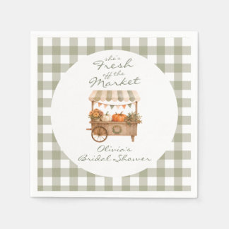 Serviette En Papier Mariée Shower de la Citrouille Fraîche du Marché
