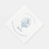 Serviette En Papier Mariee vachère côtière plage enterrement de vie de (Coin)