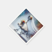 Serviette En Papier Mariée Whimsical En Basket (Coin)