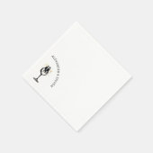 Serviette En Papier Mariés vinicoles (Coin)