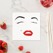 Serviette En Papier Marilyn Face (En situation)