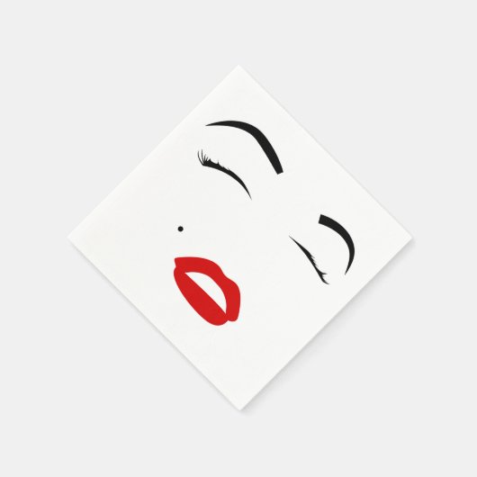 Serviette En Papier Marilyn Face (Coin)