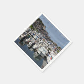 Serviette En Papier Marina du Tréport en France (Coin)